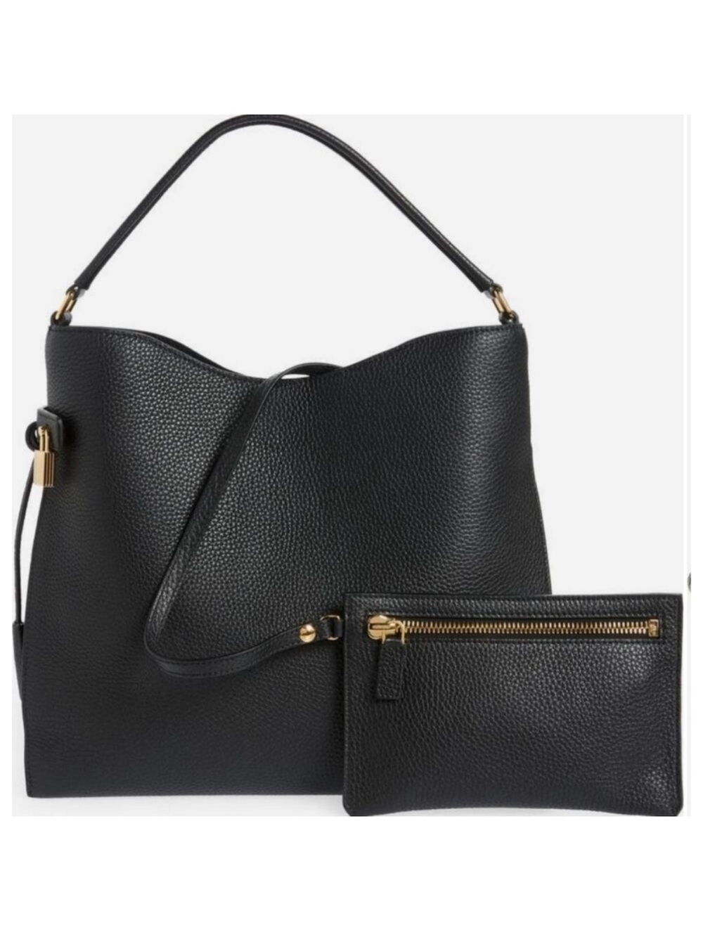 Tom Ford Alix large pebbled hobo